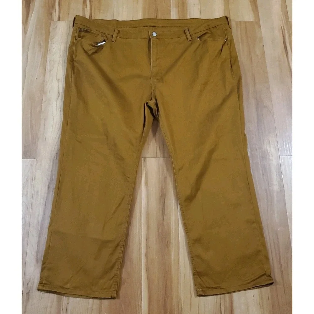 Levi's 541 Athletic Taper Pants Men's 50x27 Caraway Gold Twill White Tab READ